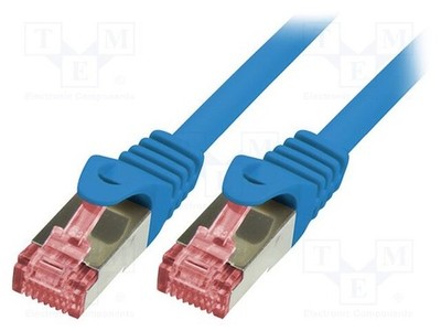 RJ45-Stecker,beiderseitig 6 S/FTP Cu Line LSZH Patch cord