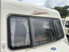 Bailey caravan Polyplastic front window Right Side