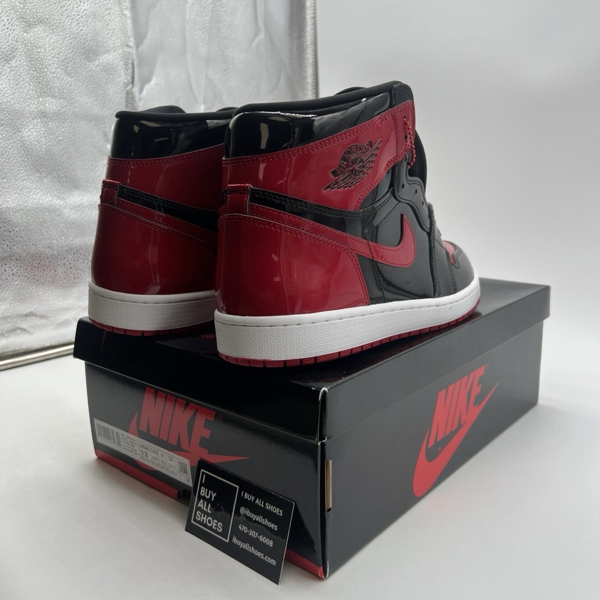 Size 13 - Jordan 1 Retro OG High Patent Bred for sale online | eBay