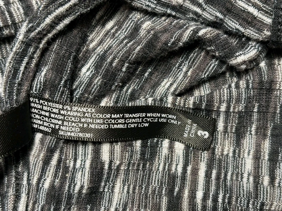 Mono Torrid Sleep para mujer talla 3 (3X) negro blanco elástico sin mangas Foto 4 de 4