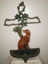 19c 28 Cast Iron Figural Statue DOG Greyhound Whippet Umbrella Cane/Stick Stand