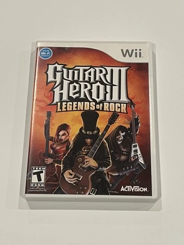 Guitar Hero III: Legends of Rock Nintendo Wii with Case & Manual