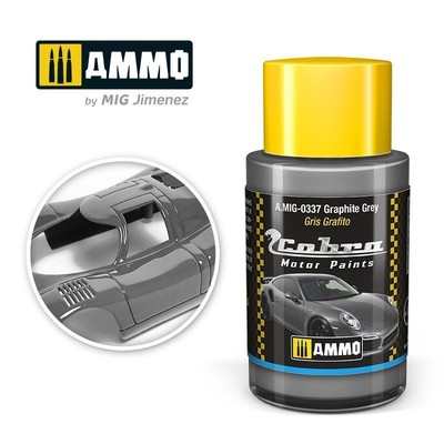 Ammo MIG 0337 - Cobra Motor Graphite Grey 30ml - Neu