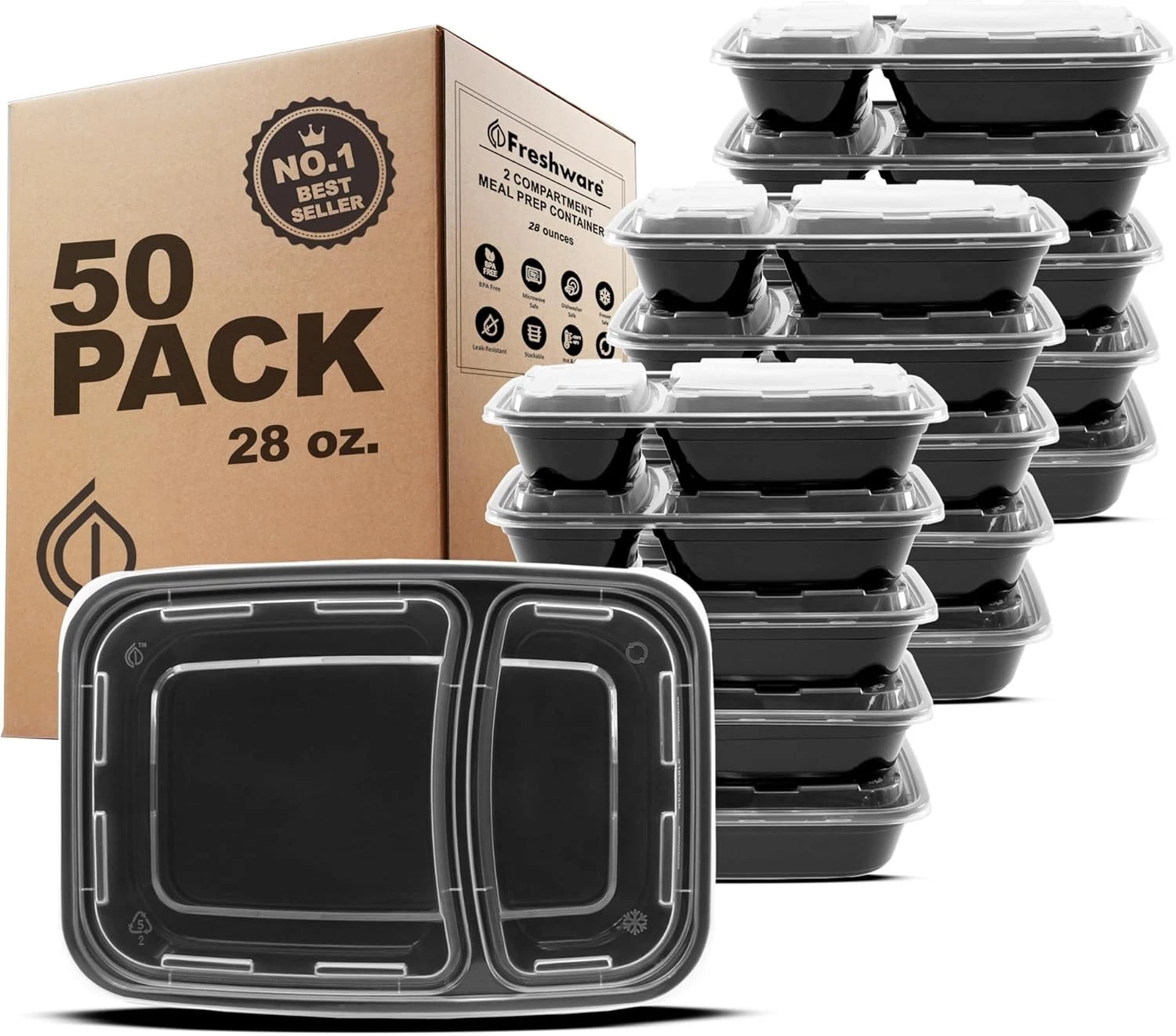 Freshware Meal Prep Containers - Thumbnail 3