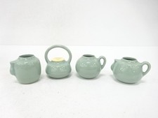7783555: JAPANESE COLLECTIBLE / CELADON GLAZED FOUR-DROP TEA CADDY BY TOMITA SH