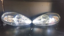 FIAT GRANDE PUNTO MK3 HEADLIGHTS PAIR NS OS DRIVER PASSENGER LEFT RIGHT HALOGEN 