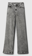 GAP Grey Wash High Rise Stride Wide-Leg Jeans Size 33 Short/16S