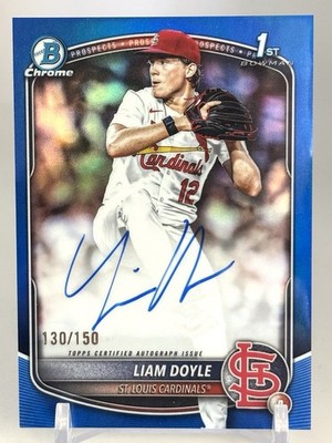 2025 Bowman Chrome Liam Doyle 1st Blue Auto Ref (RC) /150 #CPALD