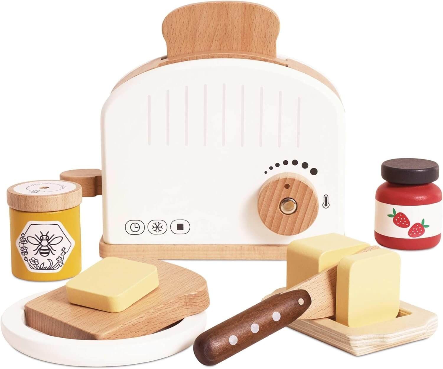 Le Toy Van Golden Pop-Up Toaster And Breakfast Set - Image 2