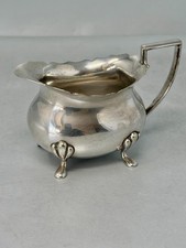 Antique silver plated cream jug