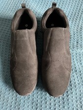 Cotton Traders Men's Black Suede Slip On Casual Shoes Size 11