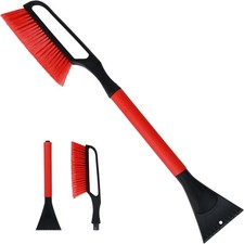 27" Snow Brush with Ice Scraper for Car Windshield, Detachable Snow Removal Tool