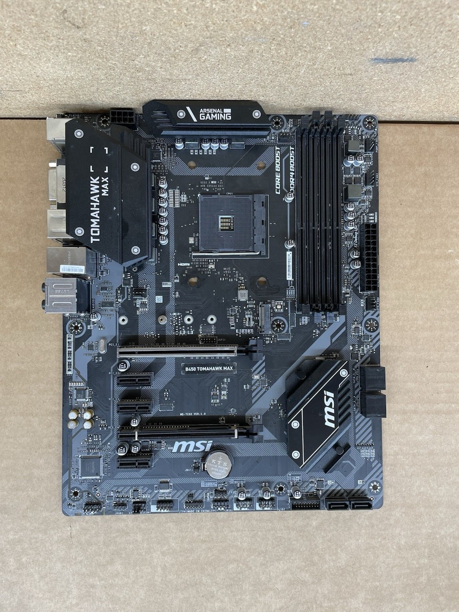 MSi B450 TOMAHAWK MAX ARSENAL GAMING AM4 ATX AMD DDR4 Motherboard