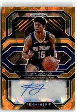 2020-21 Panini Prizm Penmanship Orange Ice Frank Jackson Auto #PE-FRA