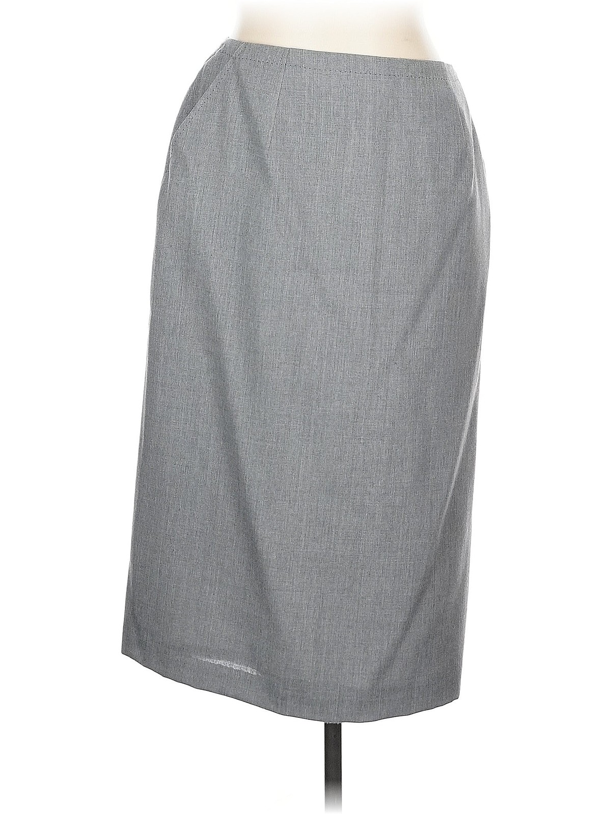 Talbots Women Gray Wool Skirt 10 - image 1