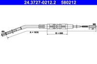 Ate 24.3727-0212.2 Kabelzug, Feststellbremse FüR Bmw