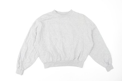 Reserved Damen Pullover Sweatshirt grau M, Casual Style