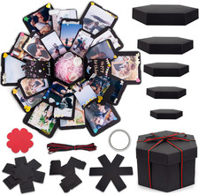 Explosion Gift Box DIY Scrapbook Album Surprise Photo Box for Birthday Wedding