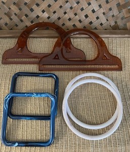 Vintage Lot Purse Making Handles For Macrame Purses Handles Only One Marbella