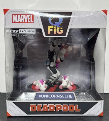 Q Fig Marvel Deadpool #Unicornselfie EXP Exclusive X-Force Variant 4'' Figure NIB