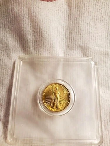 1/10 oz American Gold Eagle Coin (1987), Encased, Uncirculated