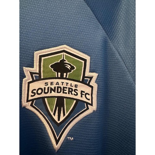 Adidas Seattle Sounders FC Zip Hoodie Mens Medium Blue Track Jacket MLS Fan - Bild 4 von 6