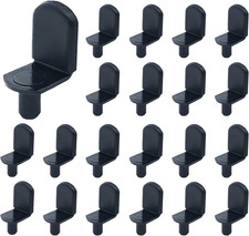 Shelf Pins, 40Pcs L-Shaped Clips 1/4 Inch Shelf Support Pegs for Glass Supports,