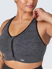 SHEFIT Y LOUNGE Graphite Sports Bra Size 6Luxe Comfortable Supportive
