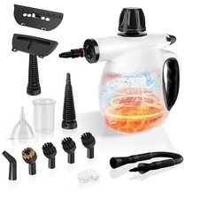 Handheld Steam Cleaner,1200W Portable Pressurised Cleaner with White
