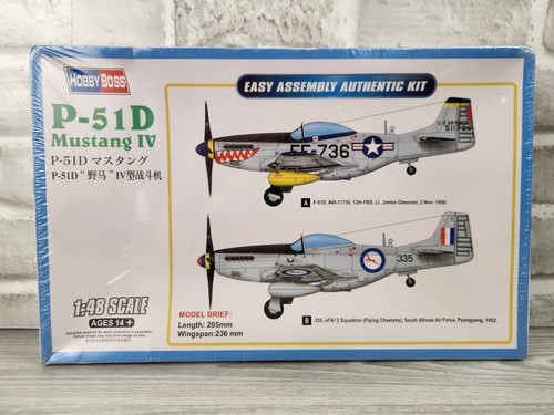 Maquette d'avion en plastique P-51D Mustang IV 1/48