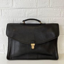 COACH Old M4C-5267 Morgan Briefcase Black Color Leather Made In United States