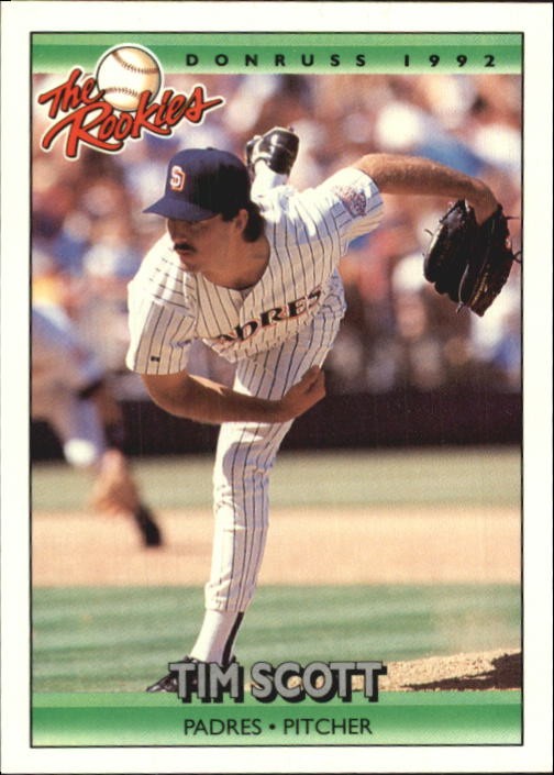 1992 Donruss The Rookies Baseball Card #109 Tim Scott