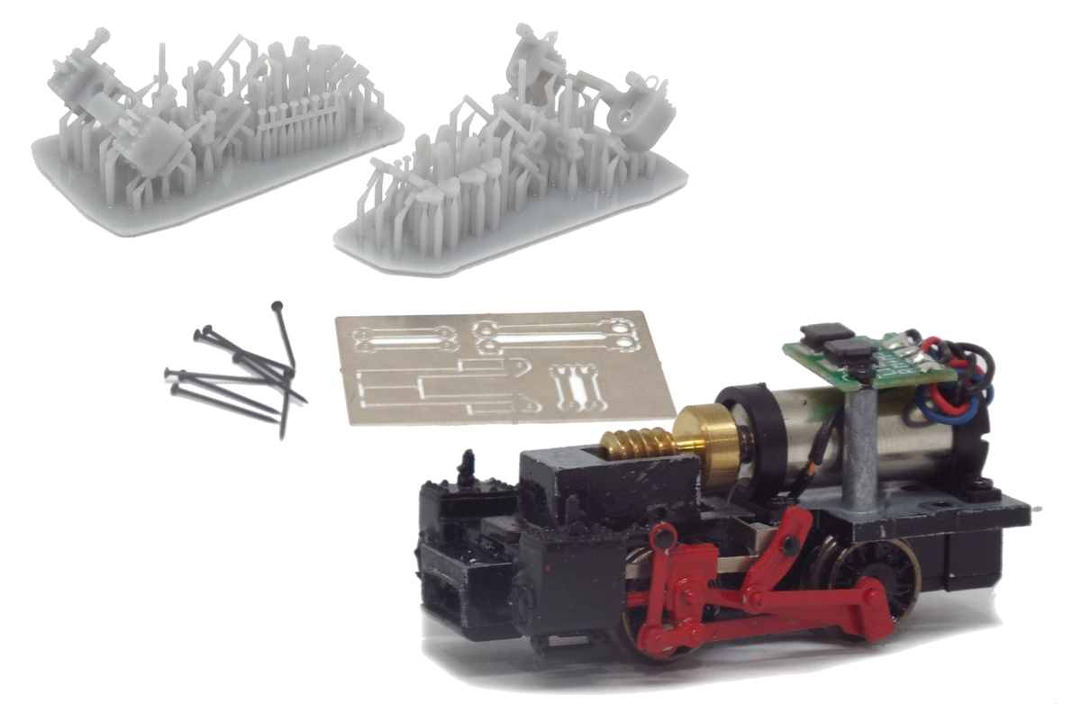 Fourdees Valve-Gear Conversion 009 / OO9 Kit for Bachmann Percy