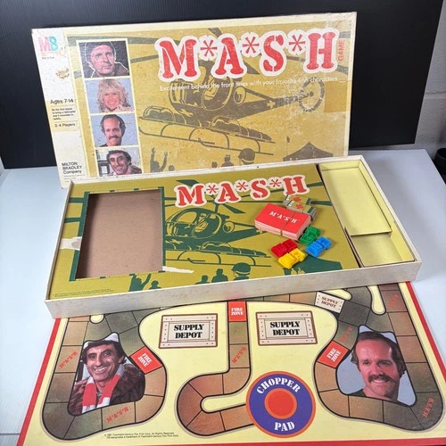 Vintage 1981 M*A*S*H (MASH) Game Milton Bradley Board Game (All Pieces, No Dice)