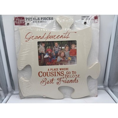 P. Graham Dunn Grandparents Cousins Best Friends Puzzle Piece 4x6 Photo Frame