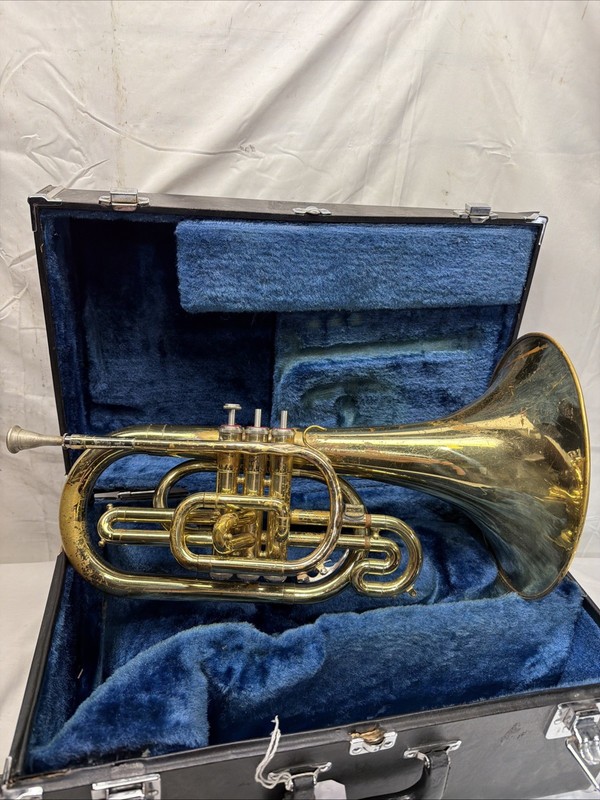 Yamaha YMP 201 Mellophone.                       French Horn Adapter (sn# 20274)