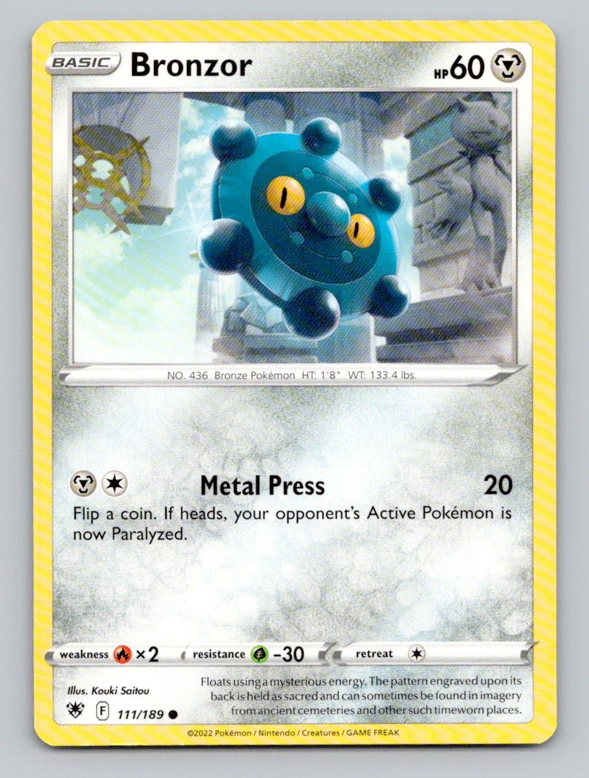 Bronzor 111/189 Common Astral Radiance Pokemon