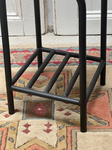 Vintage Metal Base School Laboratory Stool - Picture 5 of 7