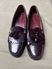 G.H. Bass tassel loafers Weejuns men 9B Burgundy