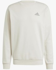 Adidas Feel Cozy Embroidered Alumina Fleece Crew Sweatshirt / IY9082 / Medium