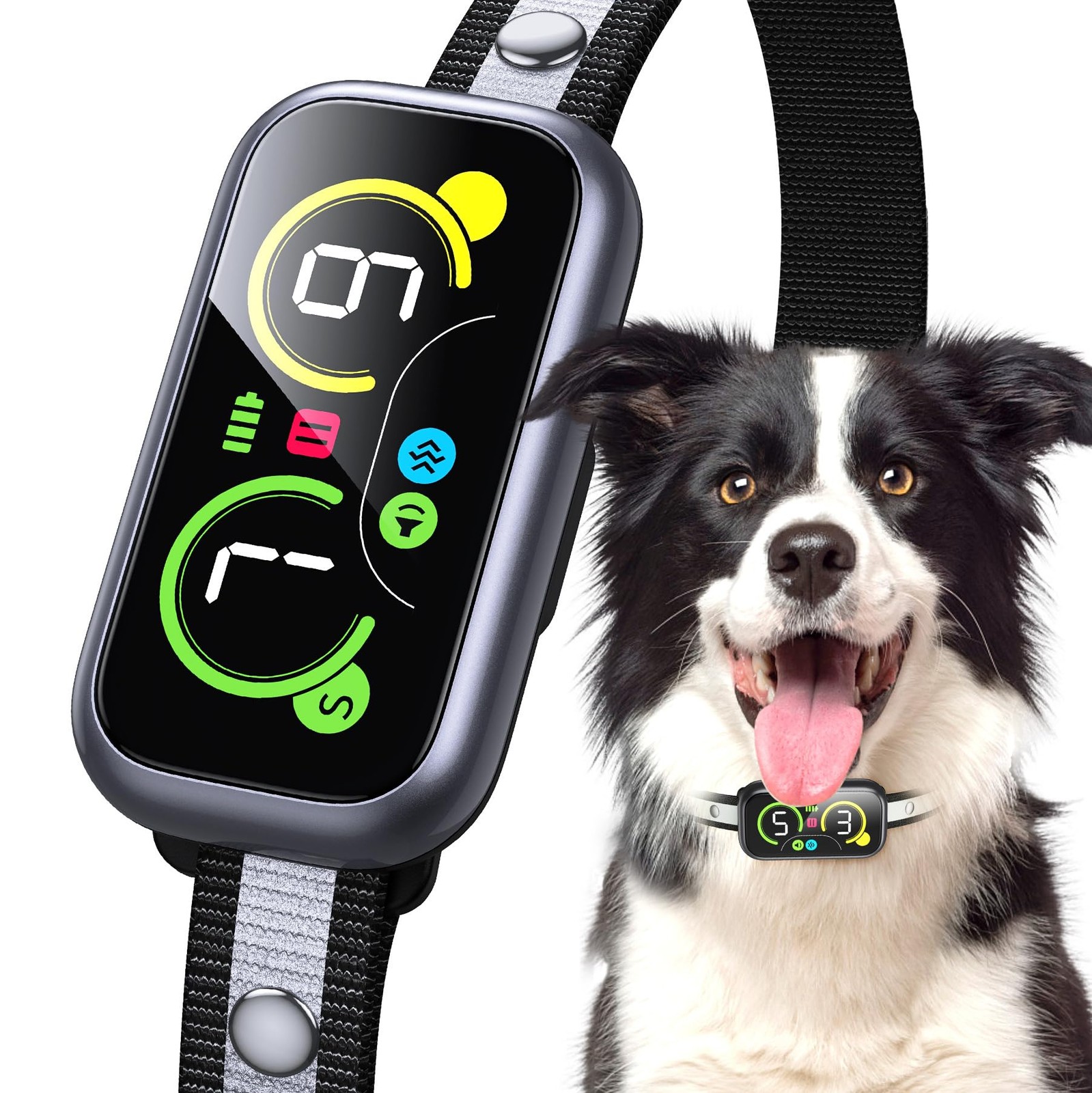 Smart Bark Collar for Large Medium Small Dogs with Adjustable Sensitivity