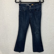 Pilcro Anthropologie Superscript Flared Jeans Women  s 25 Blue Denim