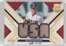 2019 Panini Elite Extra Edition Gold 78/99 Bryson Brigman #USA-BB s3g