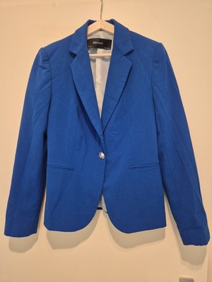 ZARA Basic Blazer Damen | Leuchtendes Kobaltblau | EU 38