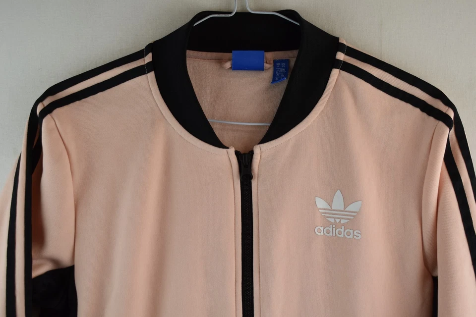 ADIDAS Pink Track Jacket size Uk 6 Womens Full Zip Casual Outdoors Outerwear - Image 2 of 4