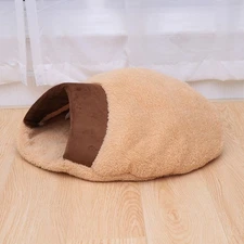 Pet Sleeping Bag Hamburger Cat Nest Warming Bed Kitten Cave Supplies