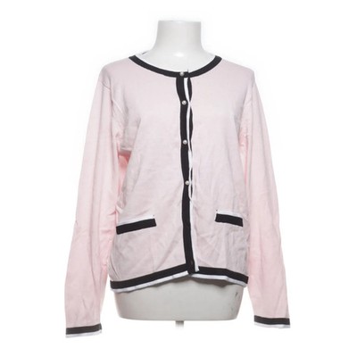 Isolde, Strickjacke, Damen, Größe: L, Pink/Schwarz/Weiß, Baumwolle #7C3