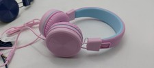 KIDS HEADPHONES WITH MICROPHONE, 2 PACK, PINK/BLUE  DARK BLUE/GREEN - BH200