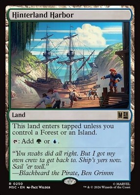 *MtG: 2x HINTERLAND HARBOR - Commander Marvel Super Heroes Rare magicman-europe*