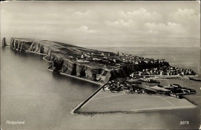 Ak Nordseeinsel Helgoland, Inse aus der Vogelschau - 4136339